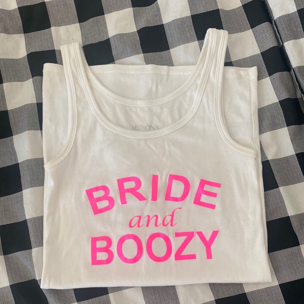 Bride and Boozy xs tank